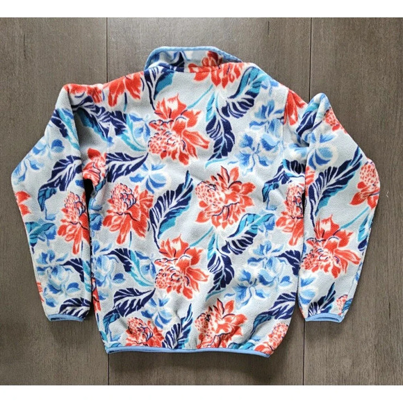 Patagonia Synchilla Fleece Pullover Jacket Manoa Dusk Floral 1/4 Snap Small - Picture 3 of 8